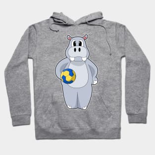 Hippo Handball player Handball Hoodie